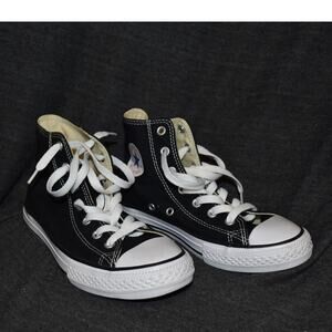 Converse Chuck Taylor Youth Size 3 All Star Classic High-Top Sneakers Black